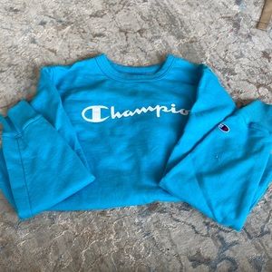 Blue champion crew neck